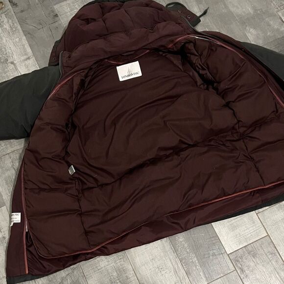 Vintage 90s Goose Down London fog Convertible Liner Shell Oversized parka coat S - Picture 8 of 16